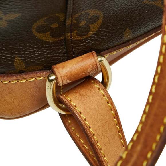 LOUIS VUITTON Authentic Brown Monogram Leather Backpack